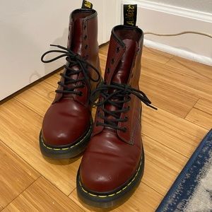 Doc marten cherry original boots size 8